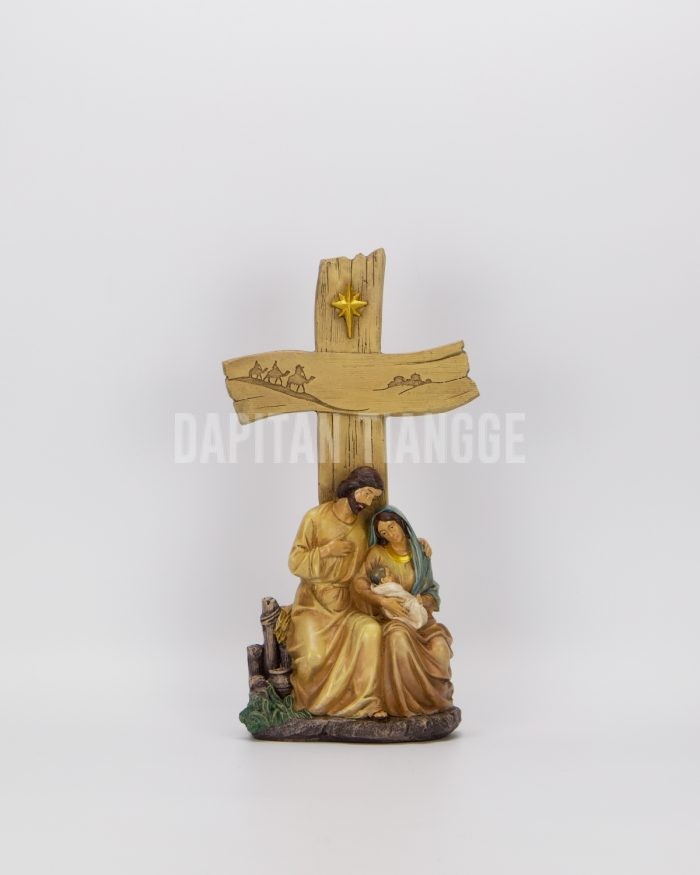 12" Holy Family with a Holy Cross
