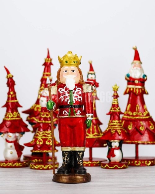 Dapitan Tiangge 12” Red Tabletop Nutcracker Christmas Decor