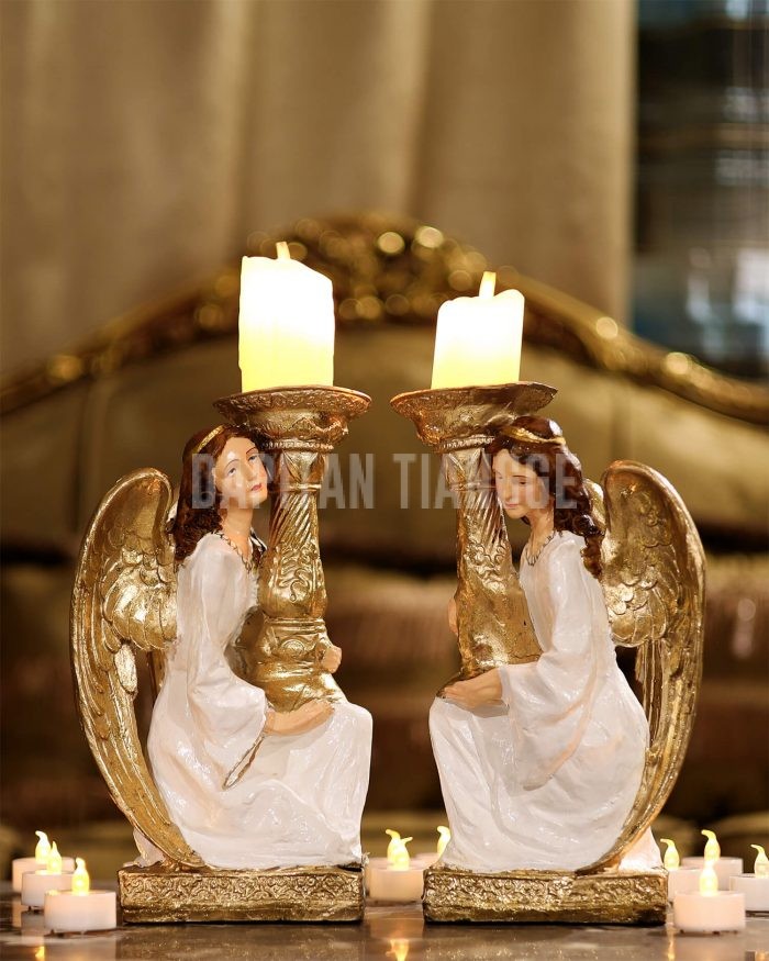 Dapitan Tiangge 2pc Guardian Angels Candle Holder Home Decor
