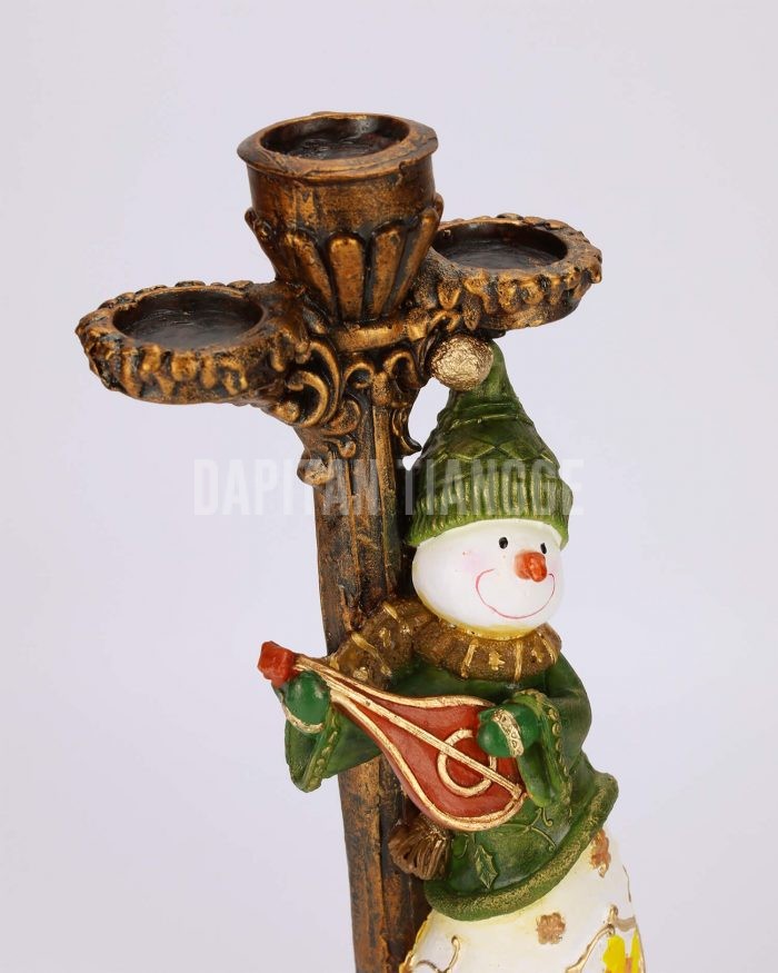 Dapitan Tiangge Holiday Snowman Candle Holder Christmas Decor