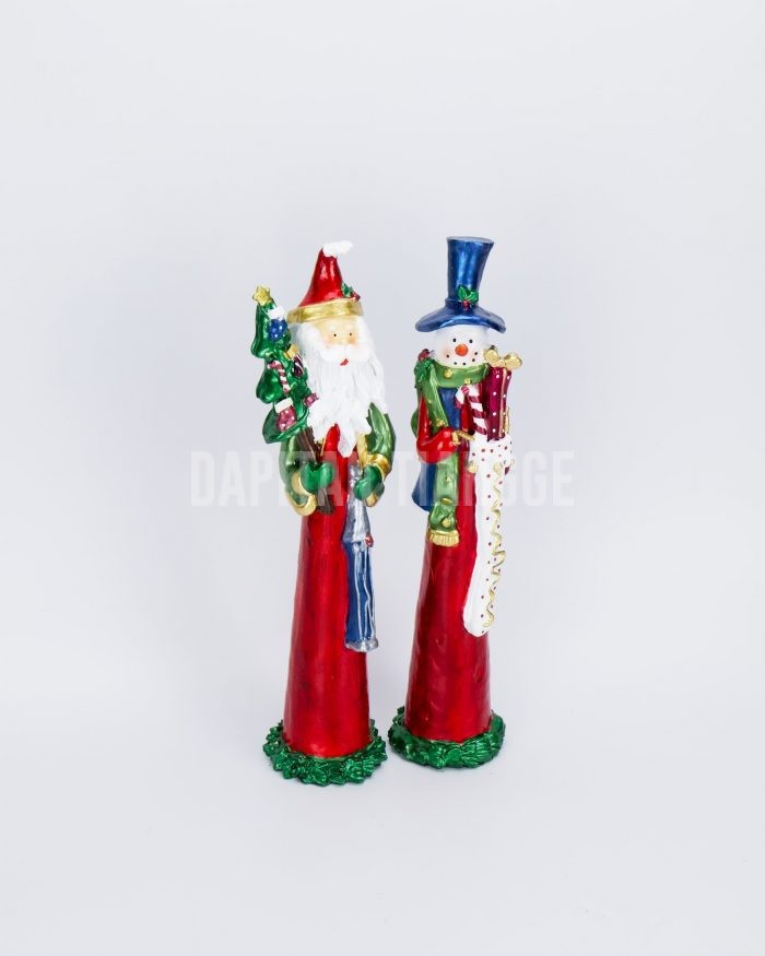 Santa Claus and Snowman Christmas Decor