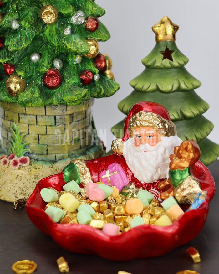 Dapitan Tiangge Santa Claus Candy Bowl Christmas Decor