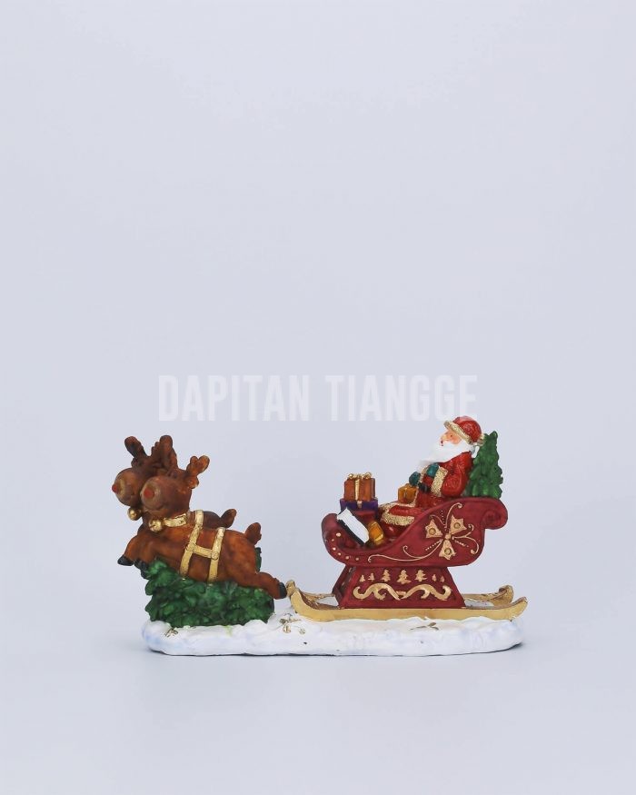Dapitan Tiangge Santa Claus in a Sleigh Tabletop Christmas Decor