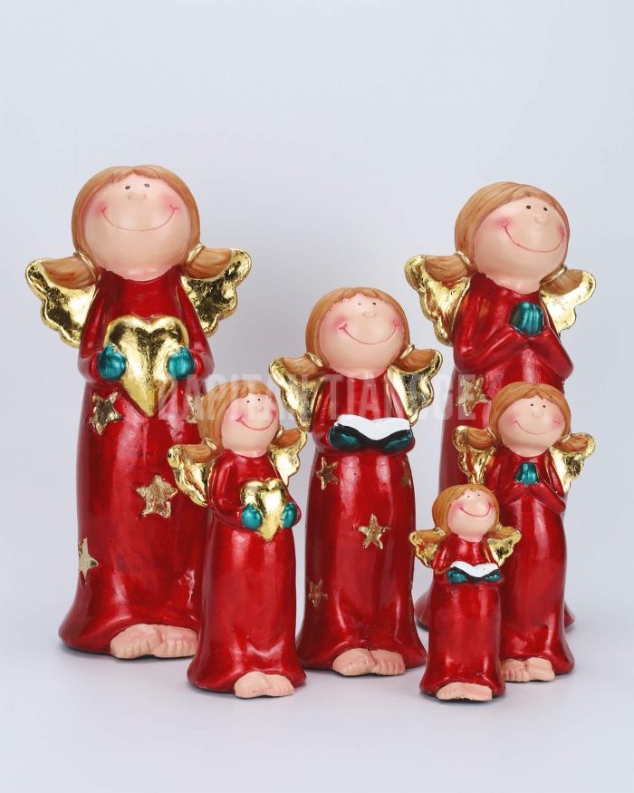 Dapitan Tiangge Set of 6 Happy Angels Figurine Christmas Home Decor