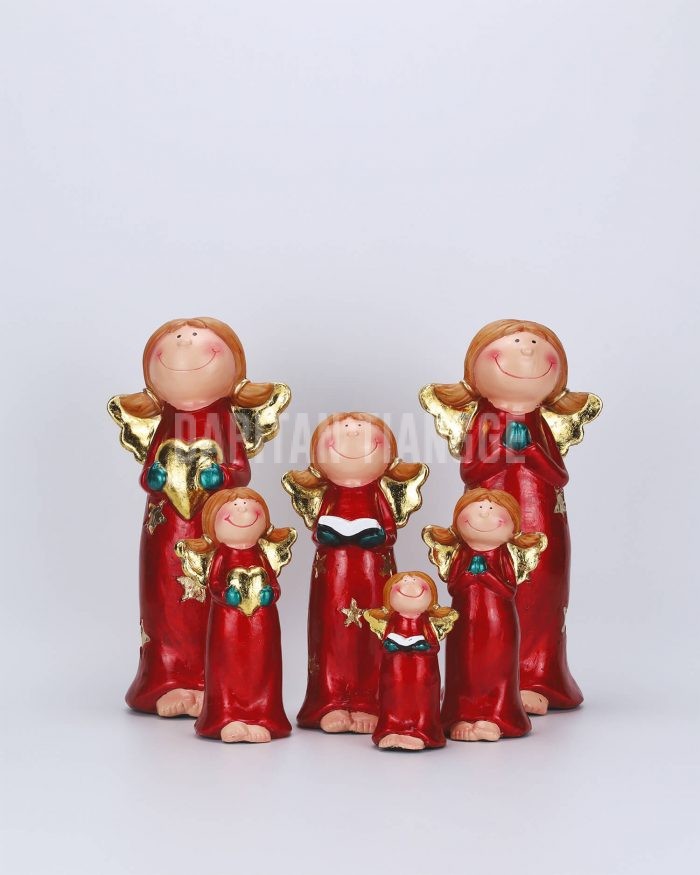 Dapitan Tiangge Set of 6 Happy Angels Figurine Christmas Home Decor