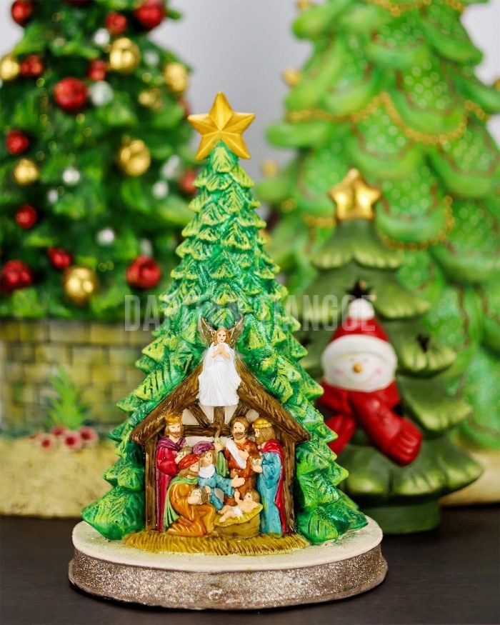 Dapitan Tiangge Tabletop Christmas Tree with Nativity Scene Christmas Decor